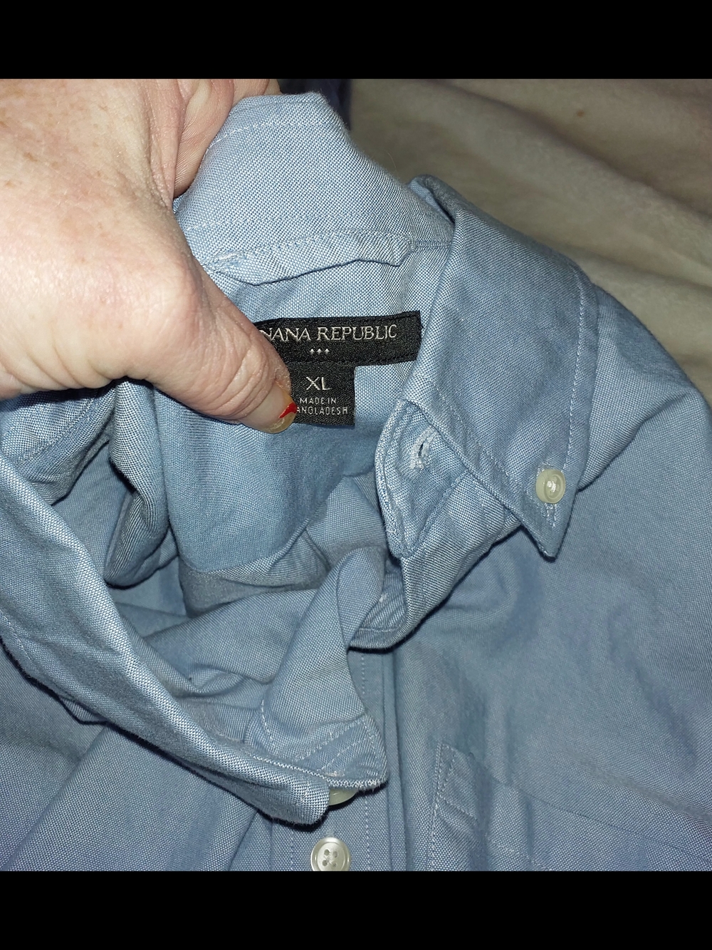 Banana Republic Light Blue Button-Down Long Sleeve Shirt XL